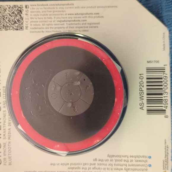 Aduro Aqua Sound Shower Speaker. NIB - Picture 5 of 10
